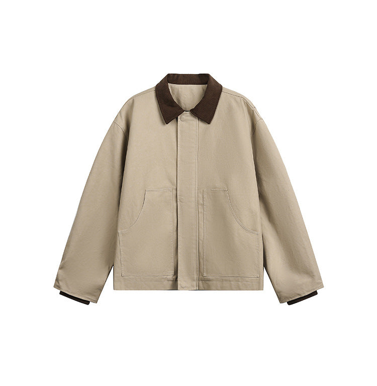 Retro Street Trend Simple Loose Jacket