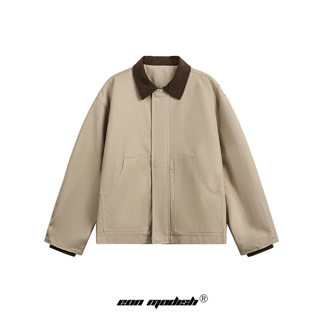 Retro Street Trend Simple Loose Jacket